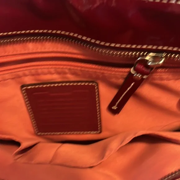 Red Coach purse - Picture 4 of 7